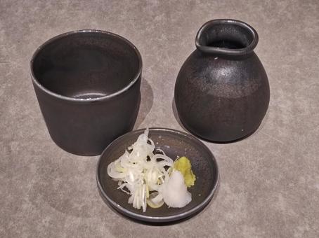 そばセット(そば徳利・薬味) そばセット(そば徳利・薬味) 蕎麦,汁,徳利の写真素材