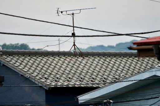 瓦屋根 瓦屋根 屋根,瓦,瓦屋根の写真素材