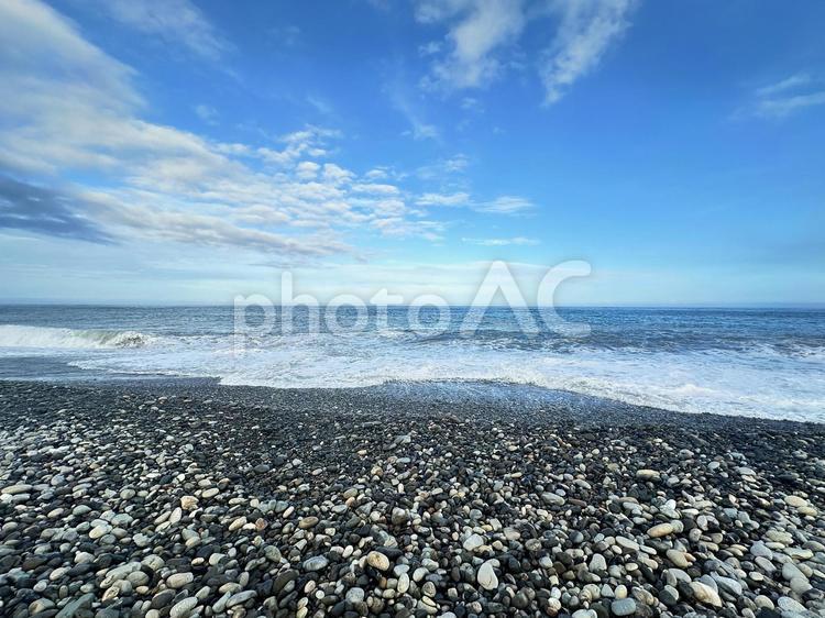 海岸　波打ち際 　海 波,波打際,波しぶきの写真素材