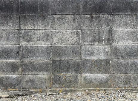 ブロック塀 ブロック塀の写真