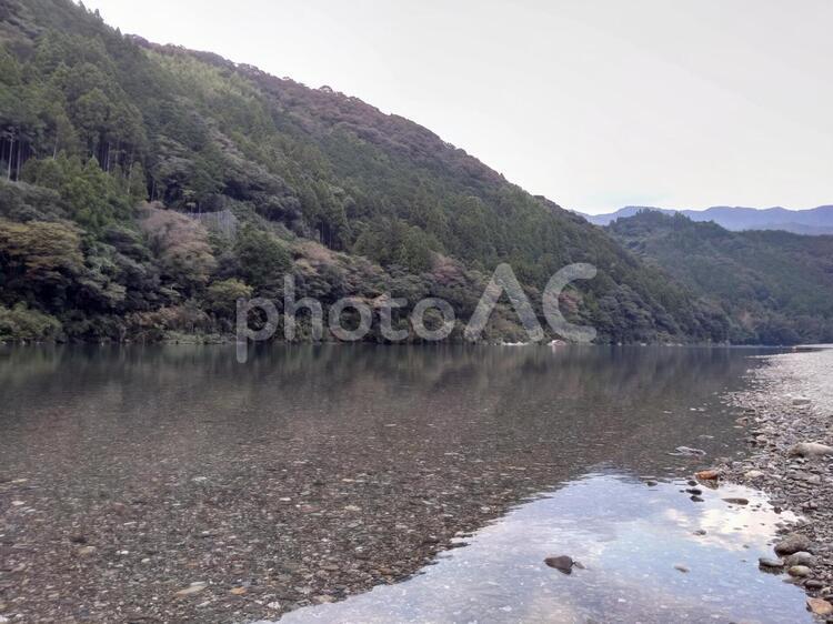 最後の清流仁淀川 仁淀川,仁淀ブルー,高知の写真素材