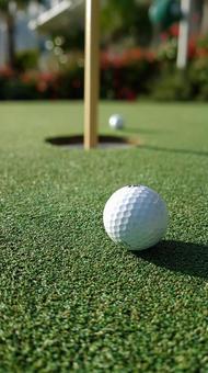 集中力を高めるゴルフの瞬間 集中力を高めるゴルフの瞬間の写真