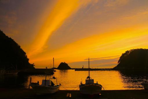 A beautiful sunset in Nishiizu, JPG A beautiful sunset in Nishiizu, JPG
