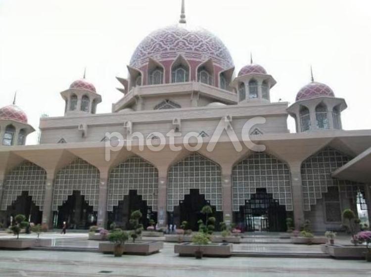 ピンクモスク（マレーシア） ピンクモスク,ピンク,建築物の写真素材