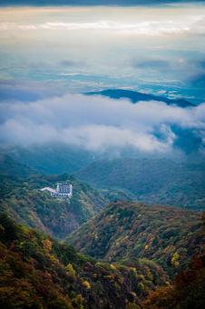 福島県　磐梯吾妻スカイラインの風景 磐梯吾妻スカイライン,福島,福島県の写真素材