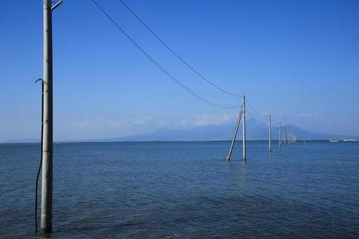熊本県宇土市 長部田海床路 熊本県宇土市 長部田海床路の写真