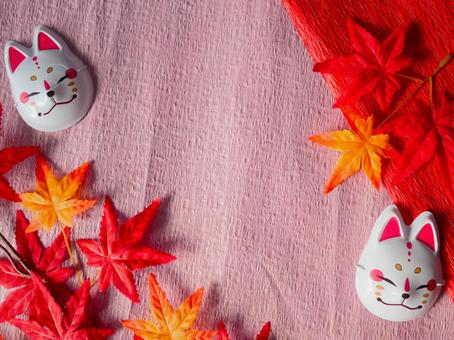 狐のお面.3 狐のお面.3 狐,お面,秋の写真素材