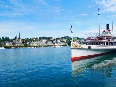 チューリッヒ湖 スイス,スイス旅行,ヨーロッパの写真素材