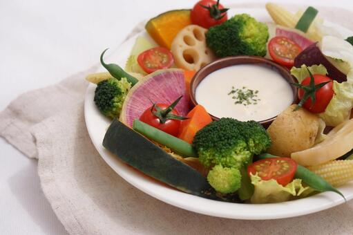 温野菜のサラダ 温野菜,蒸し野菜,サラダの写真素材