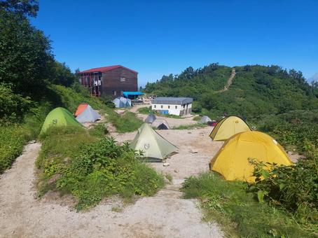 剱岳・早月小屋のテント場 剱岳・早月小屋のテント場 剱岳,劔岳,早月小屋の写真素材