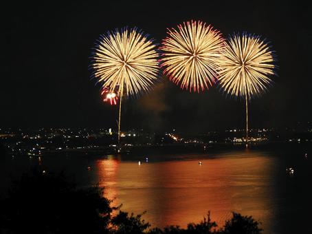 萩日本海大花火大会2025 萩日本海大花火大会2025 萩日本海大花火大会2025,花火,花火大会の写真素材