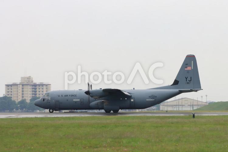 C-130J 米軍,米空軍,飛行機の写真素材