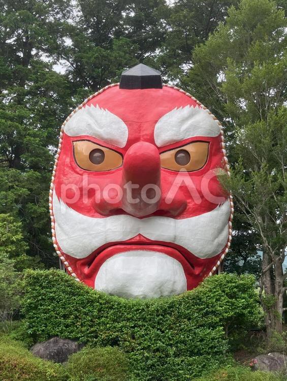 日本一の大天狗面（静岡県浜松市） 日本一の大天狗面,天狗,天狗面の写真素材