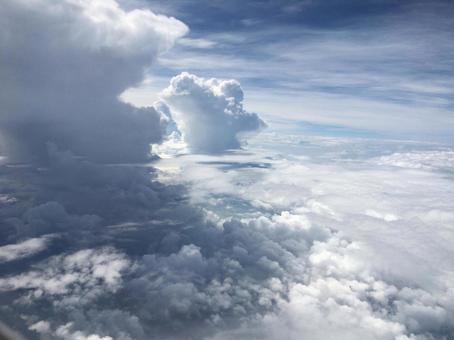 上空3 上空,空,雲の写真素材