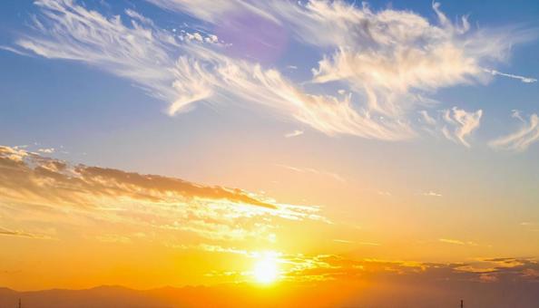 朝焼け空の写真