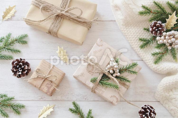 クリスマスプレゼントの背景 クリスマス,プレゼント,プレゼントボックスの写真素材