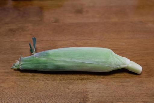 1本のトウモロコシ01 トウモロコシ,野菜,緑色の写真素材