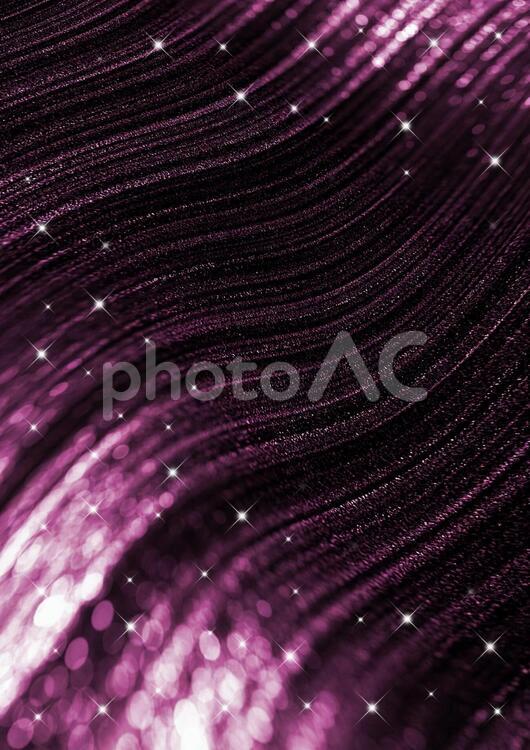星とラメ風の曲線とボケ　背景素材（ピンク×ブラック）縦 星,ラメ,曲線の写真素材