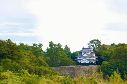[愛知県]豊橋市今橋町の吉田城鉄櫓 吉田城鉄櫓,吉田城,秋の写真素材