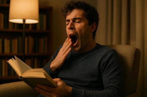 夜更けに読書する人物 夜更けに読書する人物の写真