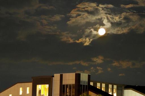 中秋の名月 月,夜空,夜の写真素材