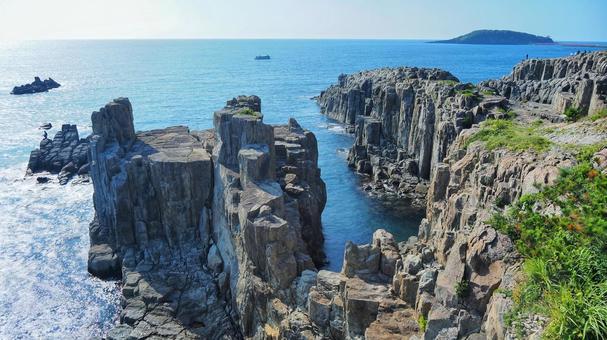 東尋坊 東尋坊 東尋坊,海,絶壁の写真素材