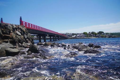 橋 水域,何人もありません,海の写真素材