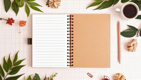 見開きノート全面の写真