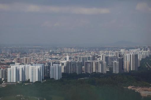 高層ビルのあるシンガポールの都市の風景 高層ビル,シンガポール,都市の写真素材