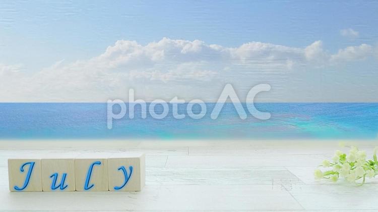 7月イメージ2 ７月,july,海の日の写真素材