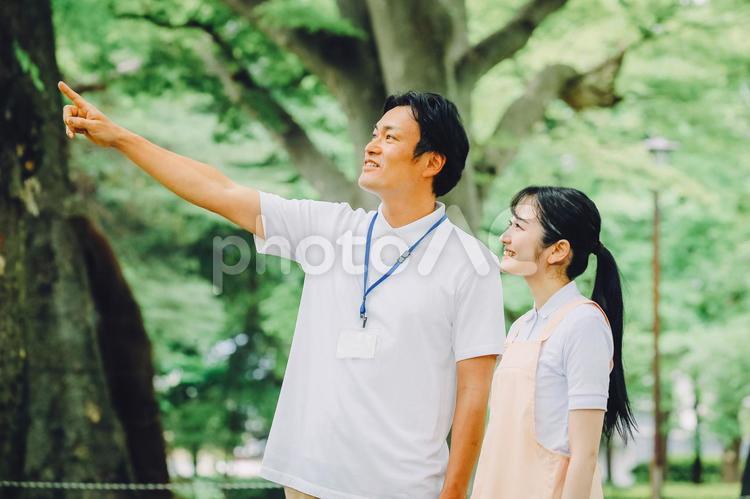 医療・介護・福祉系の男女スタッフ 介護士,ホームヘルパー,看護師の写真素材