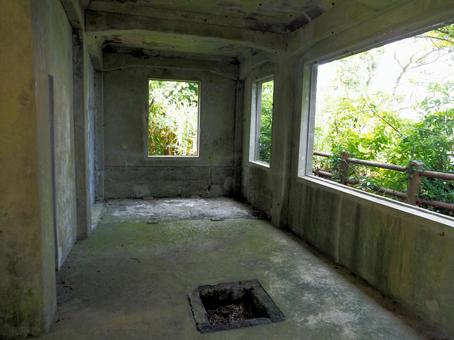 監的哨内部 監的哨,漁港,神島の写真素材