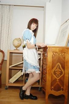 秋葉原メイド体験 秋葉原メイド体験 コスプレイヤー,女の子,アリスの写真素材
