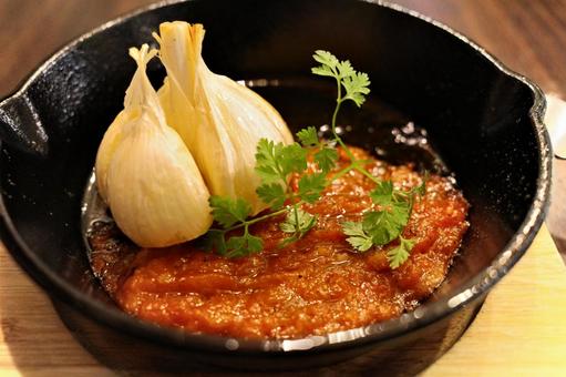 丸ごとニンニクの写真