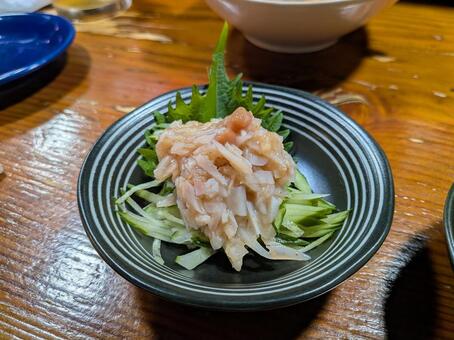 軟骨の梅たたききゅうり 軟骨,梅,たたききゅうりの写真素材