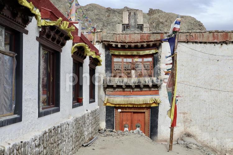 インド　ラダック　レー　王宮地区 インド,チベット,ラダックの写真素材