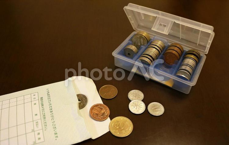 硬貨２ 1,100,10000の写真素材