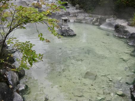 草津温泉 草津温泉 草津温泉,ゆだまり,湯の花の写真素材
