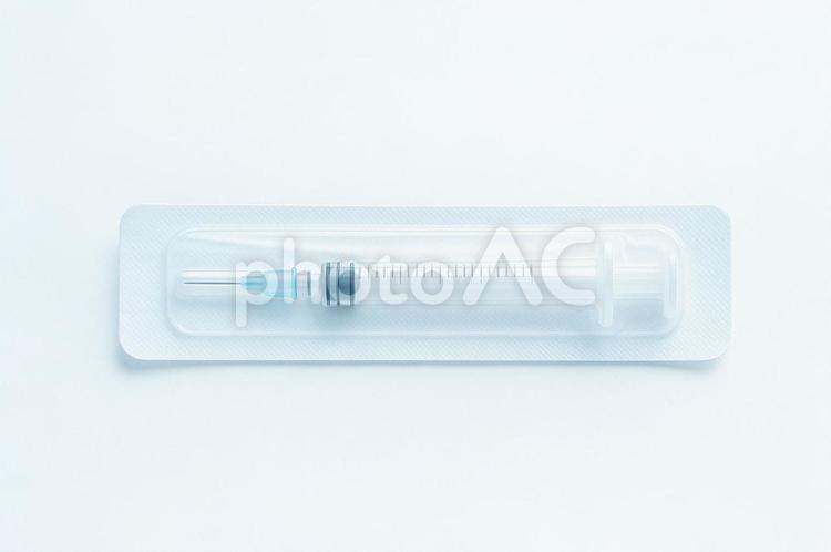 密封された注射器 注射器,シリンジ,医療用注射器の写真素材