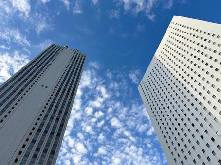 サンシャイン60とプリンスホテル 池袋,サンシャイン,サンシャインシティの写真素材