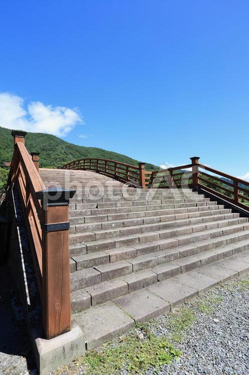 奈良井木曽の大橋 奈良井,木曽,奈良井宿の写真素材