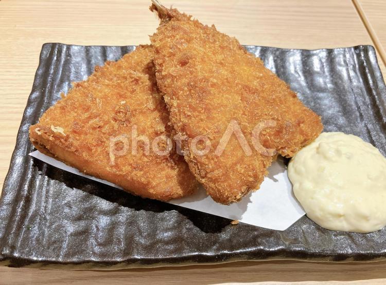 アジフライ アジフライ,鯵,フライの写真素材