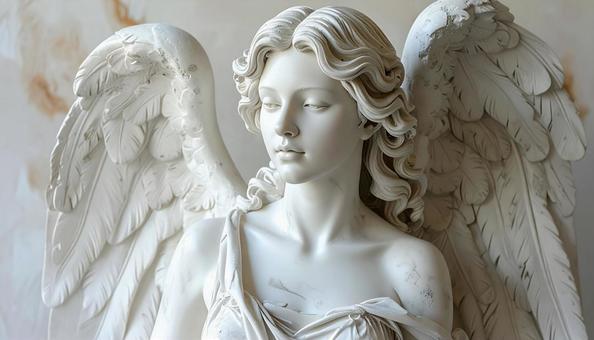 天使の石膏像の写真