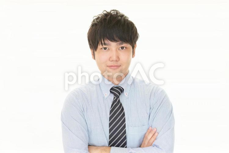 笑顔のビジネスマン 男性,ビジネス,ビジネスマンの写真素材
