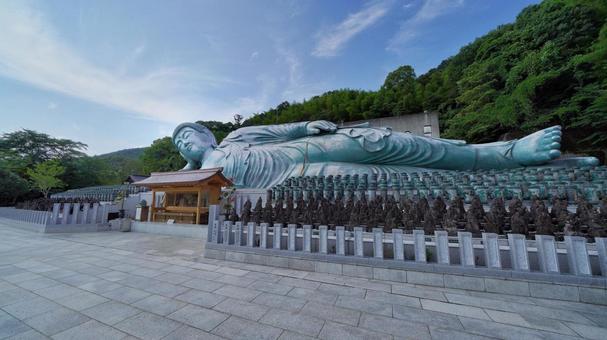 南蔵院涅槃像 涅槃像,南蔵院,寺院の写真素材