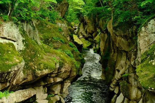 磊々峡 磊々峡,渓谷,谷の写真素材