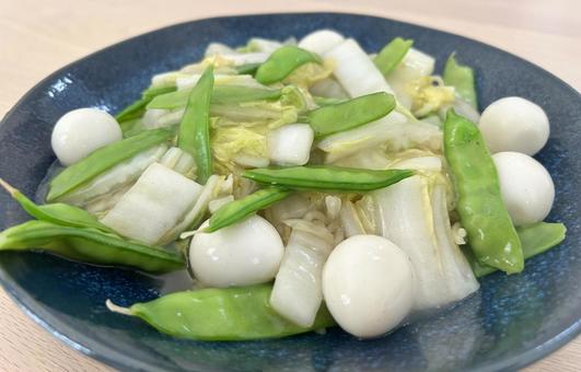 きぬさやのあんかけ きぬさやのあんかけ きぬさや,野菜,夏野菜の写真素材