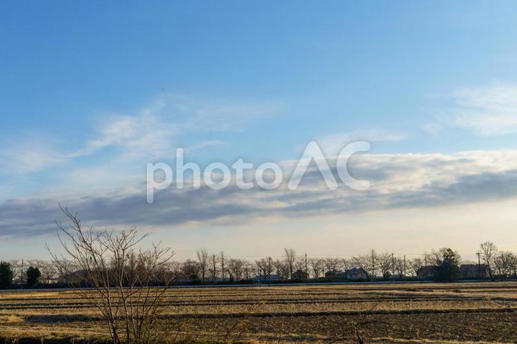 冬の風景 風景,自然,空の写真素材