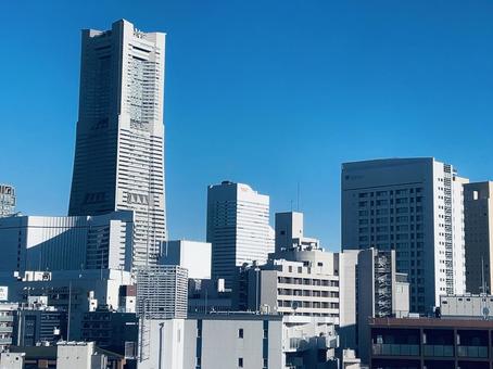都市の街並み 都市の街並み ランドマークタワー,風景,みなとみらいの写真素材