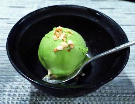 シンプルな抹茶アイスクリーム シンプルな抹茶アイスクリーム 抹茶,グリーンティ,アイスクリームの写真素材